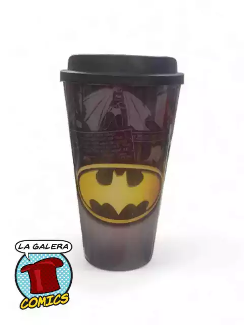 VASO CON TAPA BATMAN