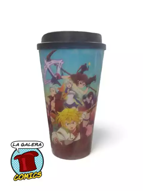 VASO CON TAPA SEVEN DEADLY SINS