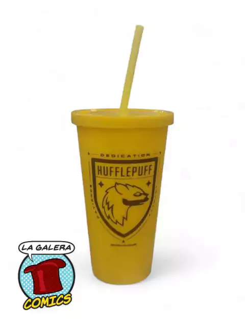 VASO CON SORBETE AMARILLO CASA HUFFLEPUFF - HARRY POTTER