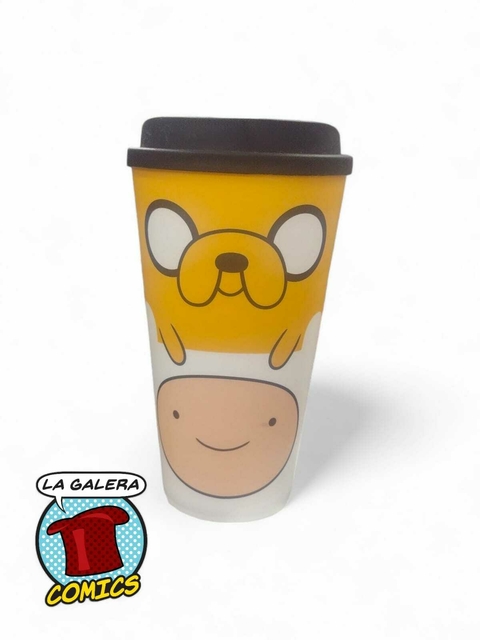 VASO CON TAPA HORA DE AVENTURA