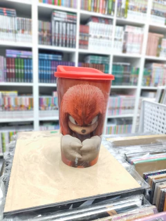 VASO CON TAPA PLASTICO SONIC 3 - KNUCLES en internet