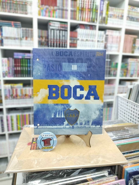 CARPETA 2 TAPAS SIN LOMO BOCA JUNIORS (MODELO B)