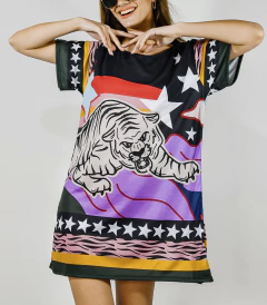 VESTIDO SHINE TIGRE - PIPIRETA