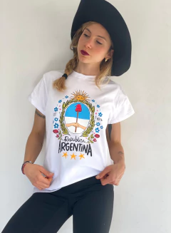 REMERA ARGENTO BLANCO ARGENTINA - comprar online