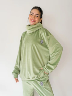 CONJUNTO POLAR SOFT CAROL VERDE MANO (2 PIEZAS) - tienda online
