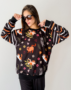 CONJUNTO 2 PIEZAS MELANY gatitos (BUZO Y PANTALON) - online store