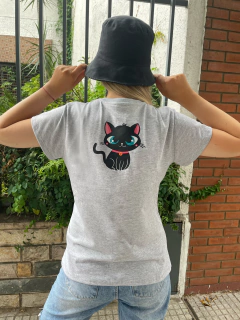 Remera Agus gris los gatos - comprar online