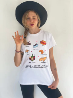 REMERA ARGENTO BLANCO JOYITAS ARGENTINAS - comprar online
