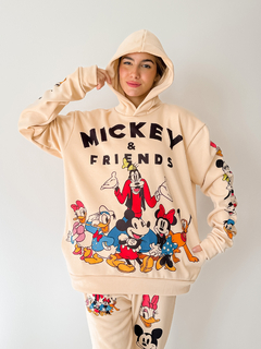 CONJUNTO FRISADO 2 PIEZAS magnolia beige mickey (BUZO Y PANTALON) - online store