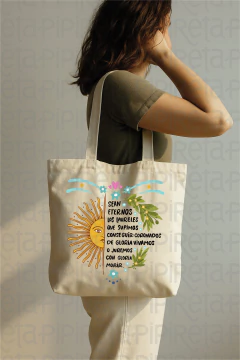 PREVENTA-BOLSA TELA ESTAMPADA 45 X 40 HIMNO-ESTE PRODUCTO SE ENVIA LUEGO DE LOS 10 DIAS DE LA COMPRA - comprar online