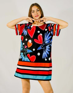 VESTIDO SHINE CUORE BIRDS - PIPIRETA