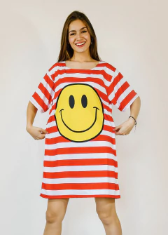 VESTIDO LUNA SMILEY red