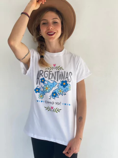 REMERA ARGENTO BLANCO MALVINAS - comprar online