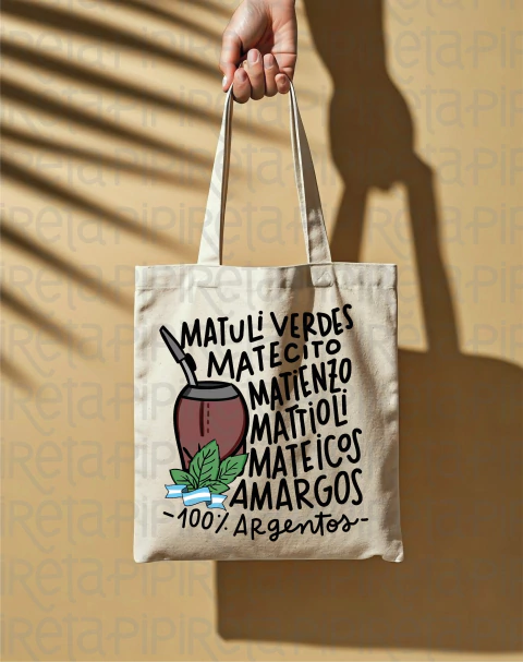 BOLSA TELA ESTAMPADA 35X40 MATULI - comprar online