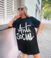 REMERON UNISEX BOSTON NEGRO ANTI SOCIAL - comprar online