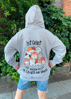 CAMPERA LOLA GRIS GATOS - comprar online