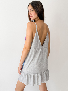 VEstido Floppy GRIS GATITO - PIPIRETA