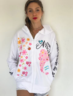 Campera Argento Blanca Argentina Pink - PIPIRETA