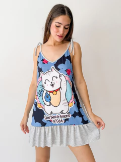 VEstido Floppy GRIS GATITO - comprar online