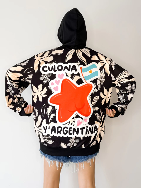 BUZO LIVIANO ARGENTO SEAN ETERNOS NEGRO CULONA - comprar online