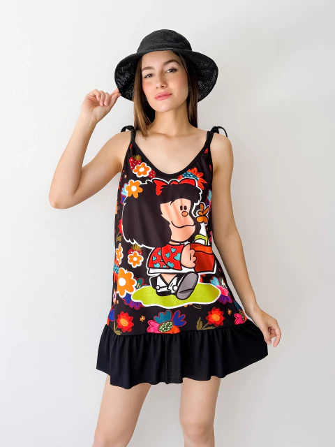 VEstido Floppy NEGRO mafalda - comprar online