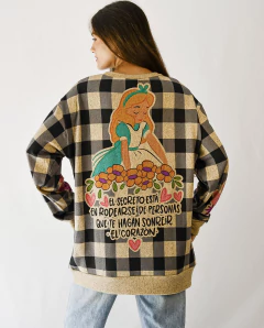 SWEATER FRANCIS beige alicia cuadros en internet