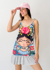 VEstido Floppy GRIS FRIDA - comprar online