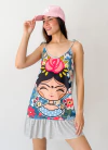 VEstido Floppy GRIS FRIDA - comprar online