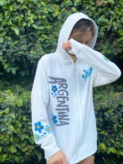 Campera Argento off white malvinas - tienda online