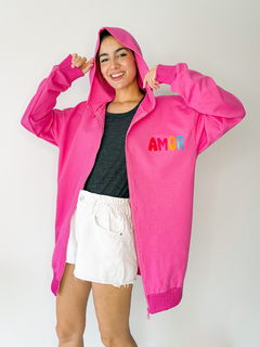 CAMPERA LOLA fucsia el amor cura on internet