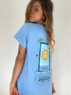 REMERA ARGENTO celeste arg corazon on internet