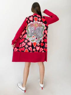 SACO CLOUDY rojo elefante - comprar online