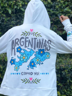 Campera Argento off white malvinas - comprar online