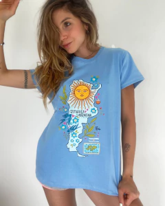 REMERA ARGENTO celeste mapa himno - online store