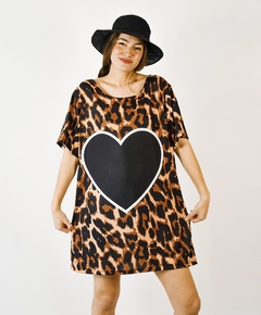 VESTIDO SHAQUILLE cuore print