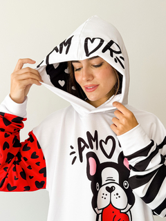BUZO FUNNY BLANCO AMOR PERRO en internet