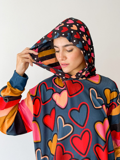 Sweater Sole blue cuore en internet