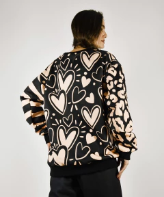 CONJUNTO FRISADO 2 PIEZAS STEPHEN corazones (BUZO Y PANTALON) en internet