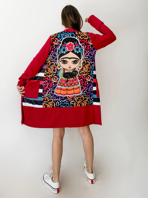 SACO CLOUDY rojo frida - comprar online