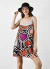 VESTIDO CRETA GRIS corazones grey