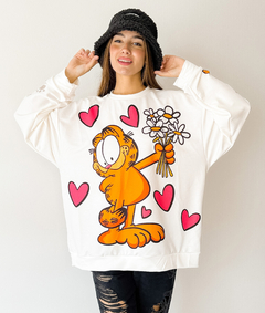 BUZO LOLY OFF WHITE GARFIELD - comprar online