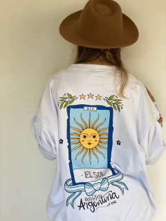 BUZO LIVIANO ARGENTO blanco argentina corazon - tienda online