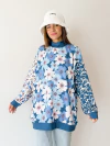 BUZO EMILY BLUE FLOWER - comprar online