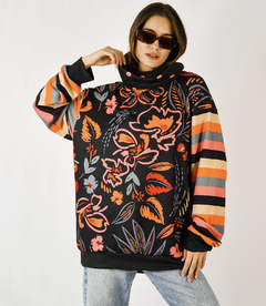 Sweater Begonia orange flower - comprar online