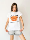 Remera Agus blanca soy un amor