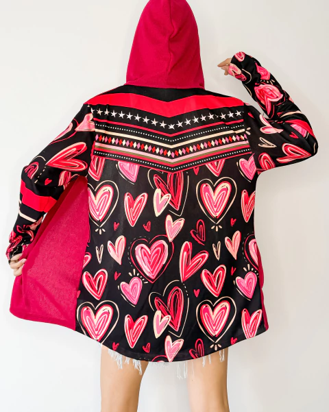 SACO LALY ROJO CORAZONES - buy online