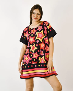 VESTIDO SHINE stars pink