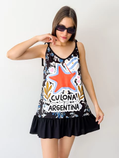 VEstido Floppy argento NEGRO culona - comprar online