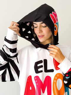 BUZO FUNNY BLANCO AMOR CURA en internet