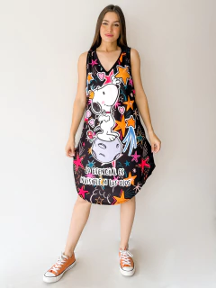 VESTIDO ALOHA negro snoopy - buy online